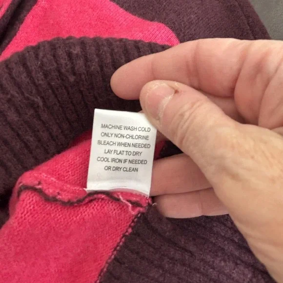 Evereve Roslyn Rugby Stiped Sweater Womens XS Pink Brown Preppy Rugby - Picture 12 of 12